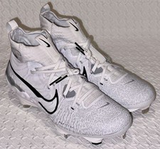 NIKE Alpha Huarache NXT White Metal Spike Baseball Cleats Mens 7 8 8.5 9 10 13
