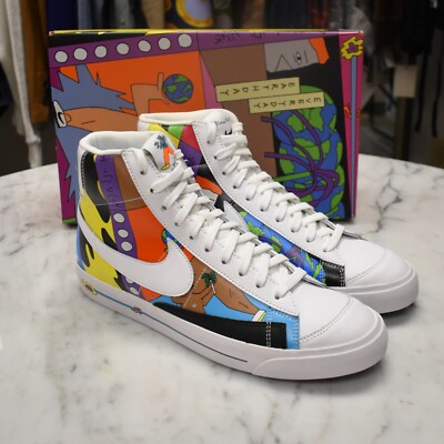 靴/バッグ NIKE Ruohan Wang FLYLEATHER BLAZER'77 QS RUOHAN WANG X NIKE BLAZER MID VINTAGE 77 FLYLEATHER/ Unbox​ &​ ON