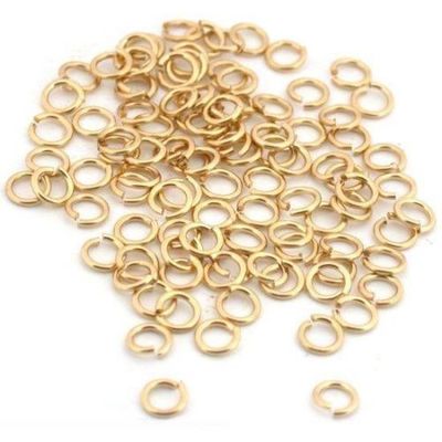 Wholesale NEW DIY 14KGP plated Jump Rings Open Connectors Jewelry Making 