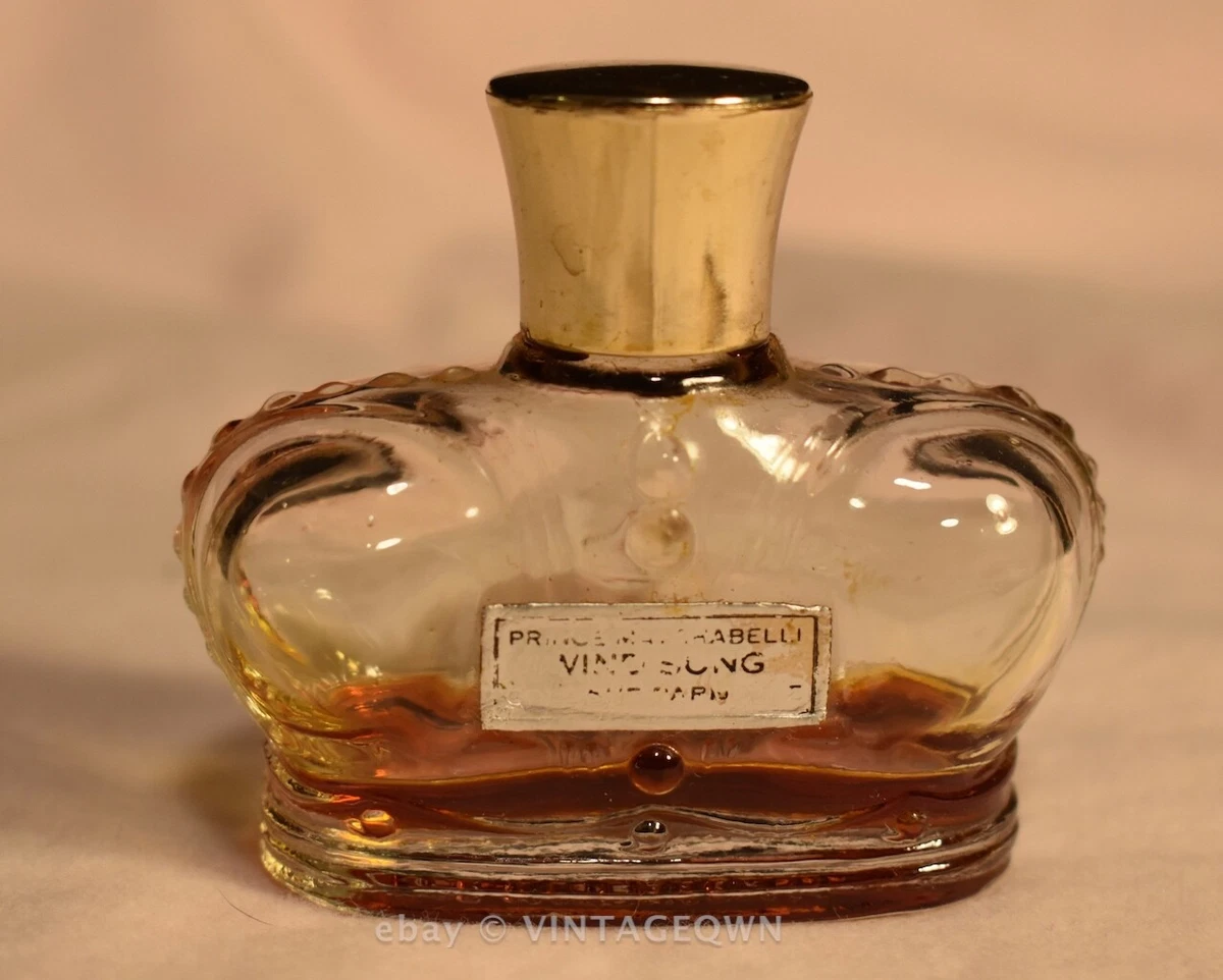 Vintage PRINCE MATCHEBELLI WIND SONG CROWN Perfume BOTTLE little