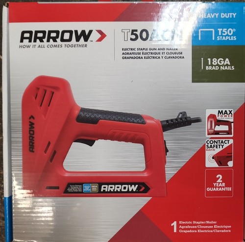 ARROW T50ACN CORDED STAPLE GUN AND 