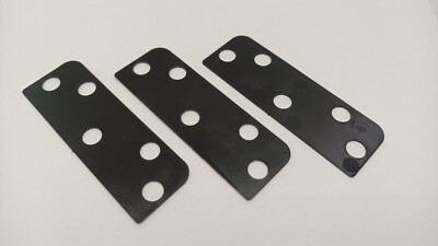 1mm Composite Door Hinge Packers - Pack of 3 - Black or White
