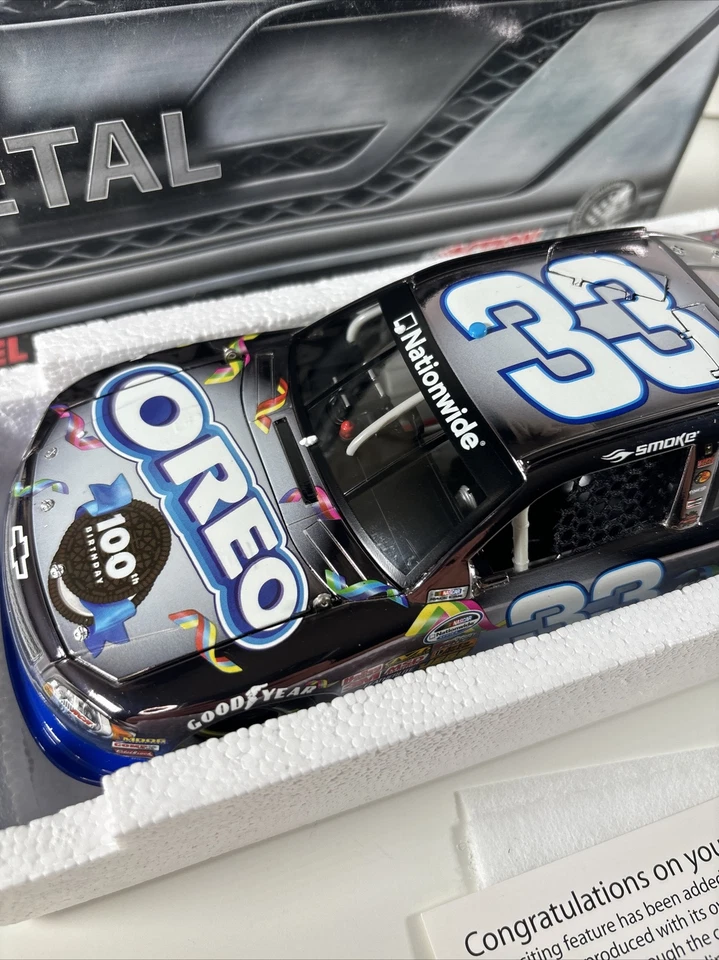 Tony Stewart #33 Ritz Oreo 100 cumpleaños 2012 Impala Gunmetal raro nuevo 1 de 133 Foto 3 de 4