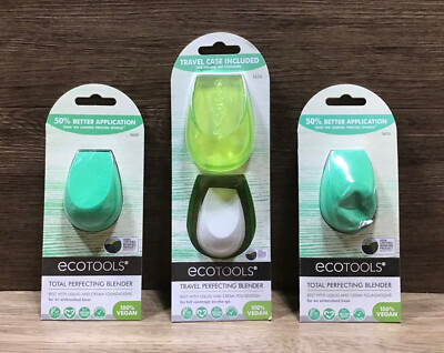 Lot of Ecotools Total Perfecting Blender Makeup Spongers 1605 & 1635 DEFECT