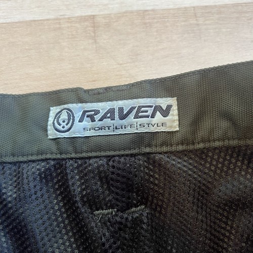 RAVEN Paintball Pants Shorts Convertible Green Black Sport Adult Size 26 Waist - Picture 8 of 8