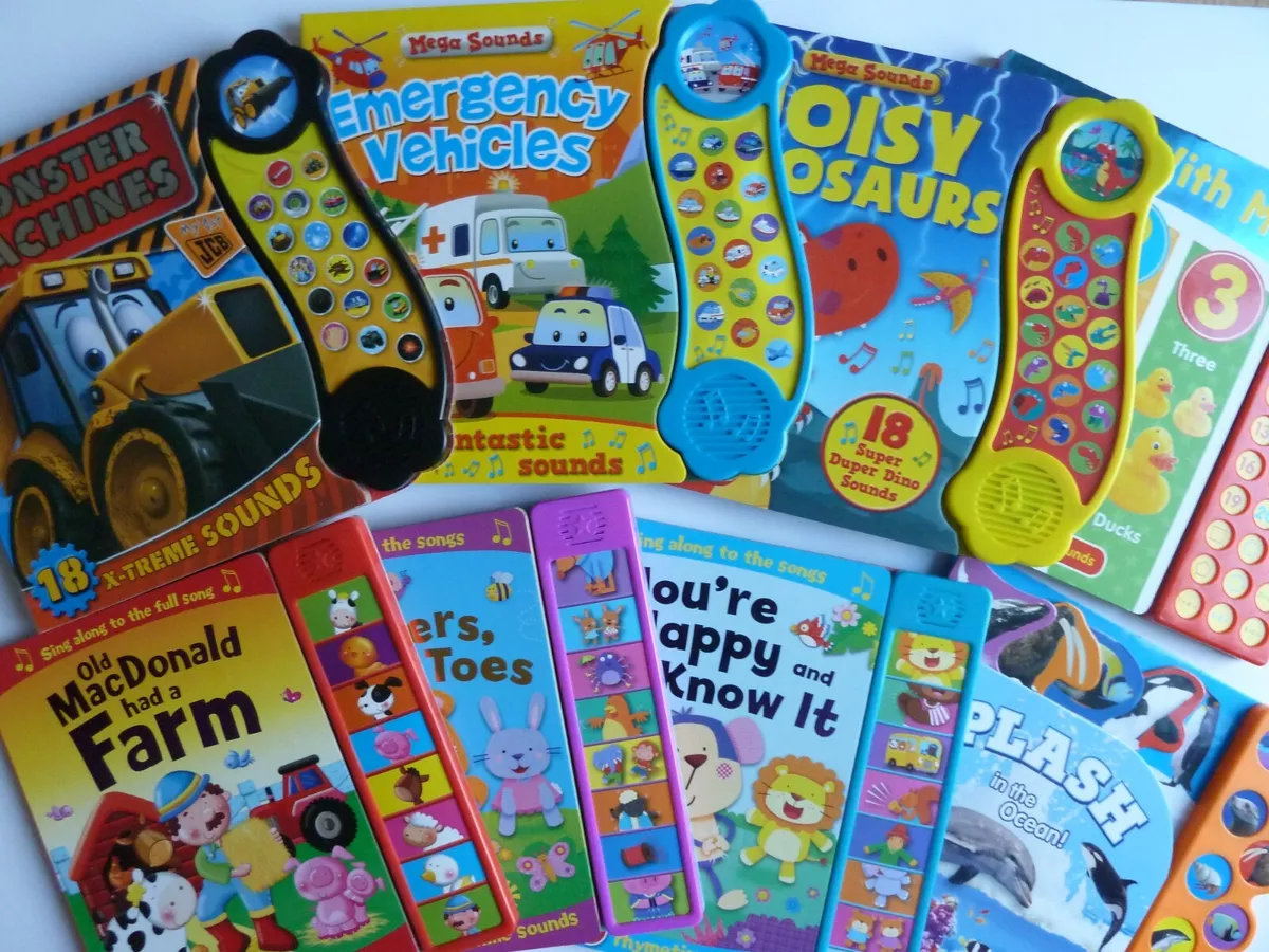 Interactive Sensory Sound Noisy Rhymes Baby Toddler play Books age 0 5 years NEW