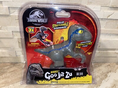 HEROES OF GOO JIT ZU JURASSIC WORLD BLUE VELOCIRAPTOR DINOSAUR FIGURE