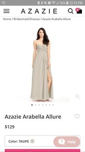 Azazie Dress Size Chart