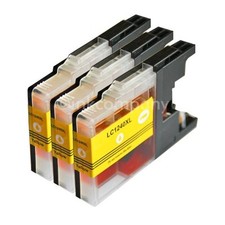 3 kompatibel zu Brother Patronen yellow LC1240 XL für DCP J525W J725DW J925DW MF