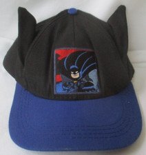 VINTAGE BATMAN WARNER BROS STUDIO 1997 KIDS YOUTH BAT EARS SNAPBACK CAP HAT
