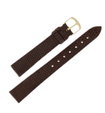 Hadley Roma LS971 14mm Watch Band Brown Java Lizard Strap Pointed Strap