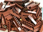 LEGO- NEW-#3009-REDDISH BROWN- 1 X 6 BRICK-20  PIECES