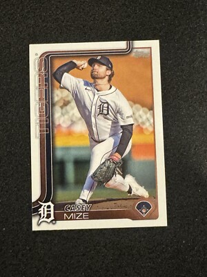 Casey Mize 2025 Topps Series 1 #315 Detroit Tigers Baseball Card
