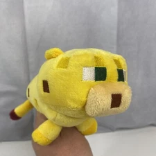 Mojang Minecraft Ocelot Animal Cat 7" (10" w/ Tail) Plush Yellow Toy 2014
