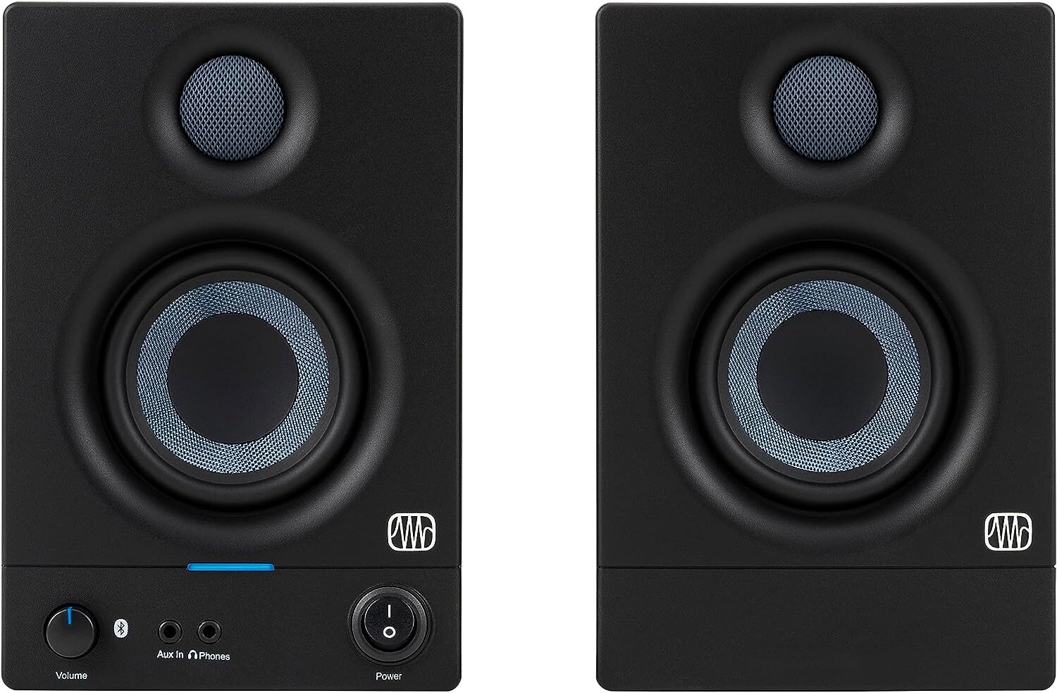 Studio Monitors Pair Rockville DPM5W 2-Way 150W White Active