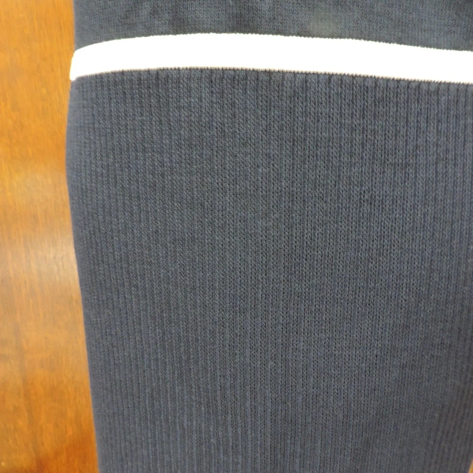 Vestido tejido Saint John años 90 tejido náutico cintura caída azul marino/blanco talla 12 B40 W34 Foto 4 de 4