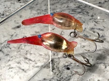 EDDIE POPE Hot Shot M 5 Pink Gold Flash Pre-Luhr Jensen One w/ Damaged Tail Lot