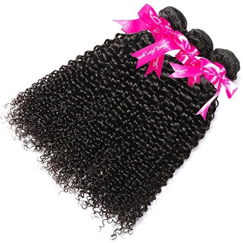 10A Curly Human Hair 3 Bundles 12 14 16 inch 100% Unprocessed Brazilian Curly..