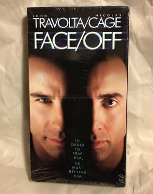 Face/Off 1997 VHS Tape Movie Nicolas Cage John Travolta FACTORY SEALED Paramount