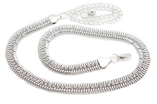 Women Silver Metal Chain Skinny Strap Waist Hip Celebrity Belt Fit Size S M L - 第 10/24 張圖片