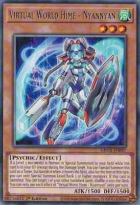 Virtual World Hime - Nyannyan GRCR-EN047 1st Rare NM Yu-Gi-Oh DNA GAMES