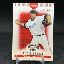 2007 TOPPS TRIPLE THREADS ROY HALLADAY #106 TORONTO BLUE JAYS #'d /1350 Red