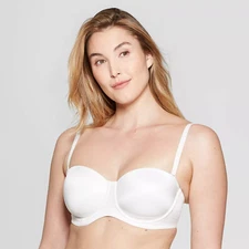 Women's Lightly Lined Strapless Bra Auden Fresh White 34DDD Target