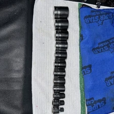 Snap On Sockets Set 1/2 Drive 12 And 6 Point 1-1/4,1-1/8,1-1/16,1,15/16,7/8,