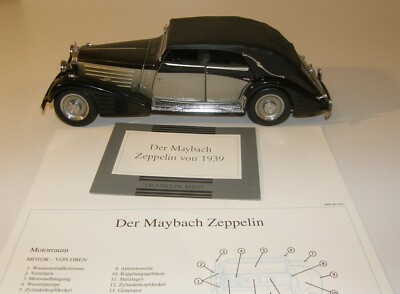Franklin Mint 1939  Maybach Zeppelin., Silber/schwarz, B11RJ96