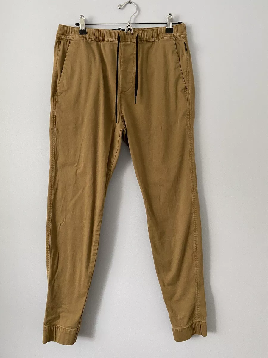 Hollister Pants Mens Size Medium Tall Jogger Advanced Stretch Beige Tan  Khaki