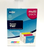 Meijer Remanufactured Ink Cartridges for Epson T127 - COLOR (C, M, Y)