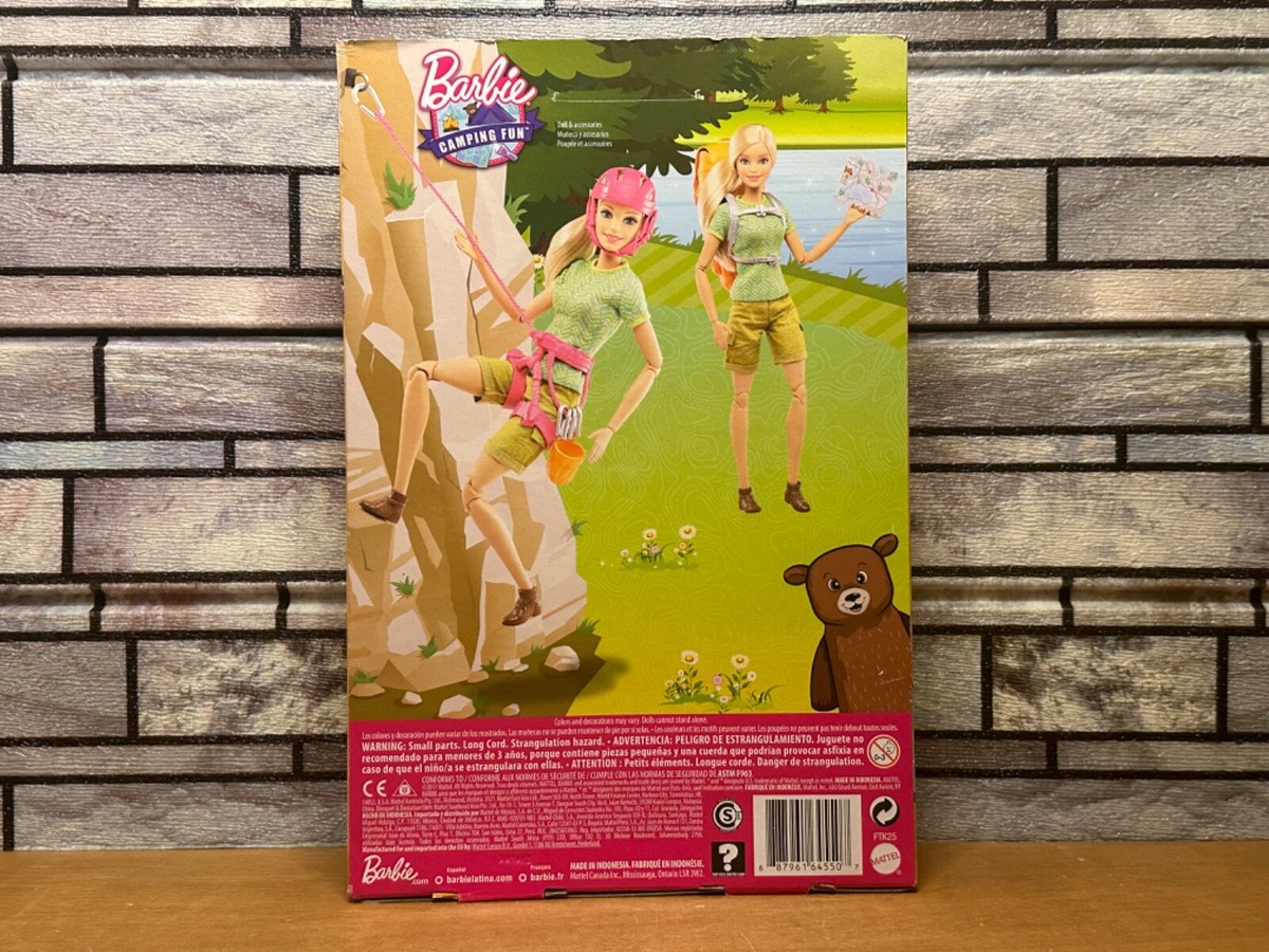 Doll Playsets Barbie Made To Move Rock Climber Camping Fun Made To
