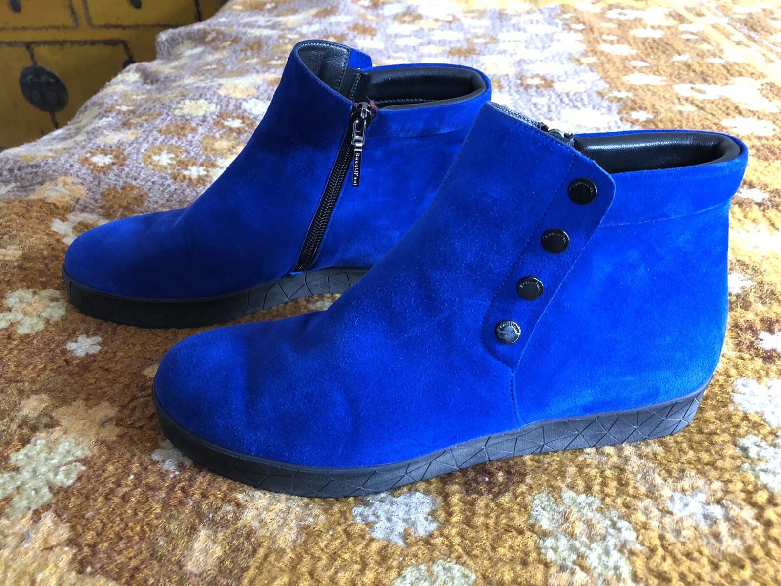 electric blue booties