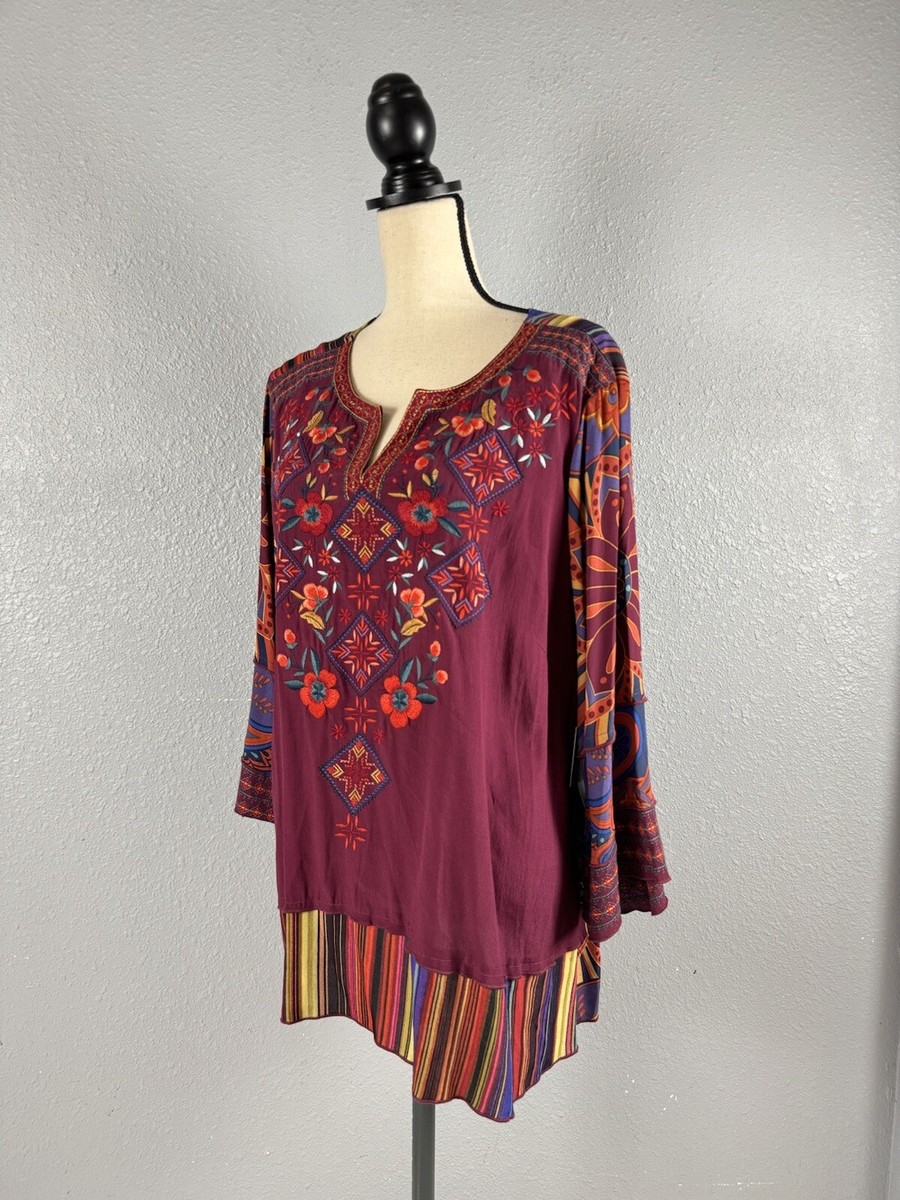 アメリヴィンテージ　MEDI EMBROIDERY LONG TOP Ameri（アメリ）の「MEDI EMBROIDERY LONG TOP（シャツ/ブラウス