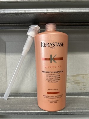 With Pump Kerastase Discipline  Fondant Fluidealiste 34oz / 1000ml AUTHENTIC