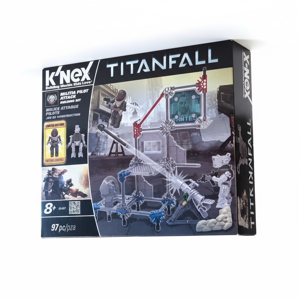 K'NEX, TITANFALL, MILITIA PILOT ATTACK BUILDING SET, #69497, 97 PIECES, NIB 2014
