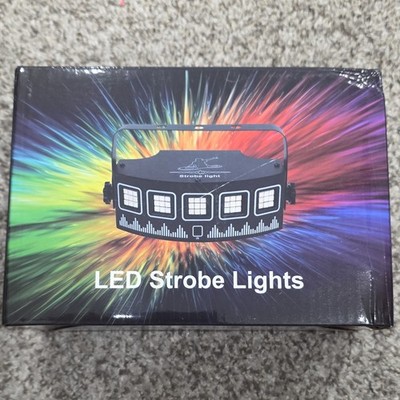 LED Strobe Effect Light, 10W, Automatic & Voice Control, Multicolor, 17x6.5x12cm