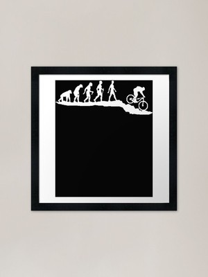 Evolution gerahmter Kunstdruck gerahmtes Wandbild Poster Leinwanddruck Bild
