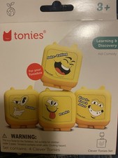 tonies Clever Tonies Set for Toniebox 4 Figures Learning Discovery Ages 3