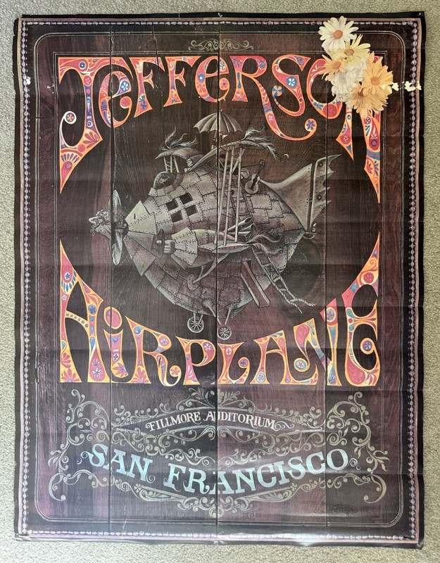 Jefferson Airplane Fillmore '67 Poster Schiller Michaelson 38 1/4" x 29 1/4"