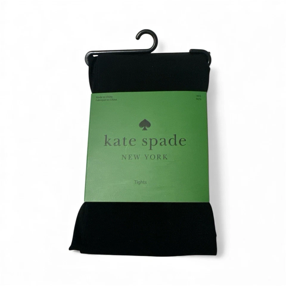 NUEVO CON ETIQUETAS NUEVO KATE SPADE New York Mujer Negro Medias Pantimedias Accesorios S/M Foto 4 de 4