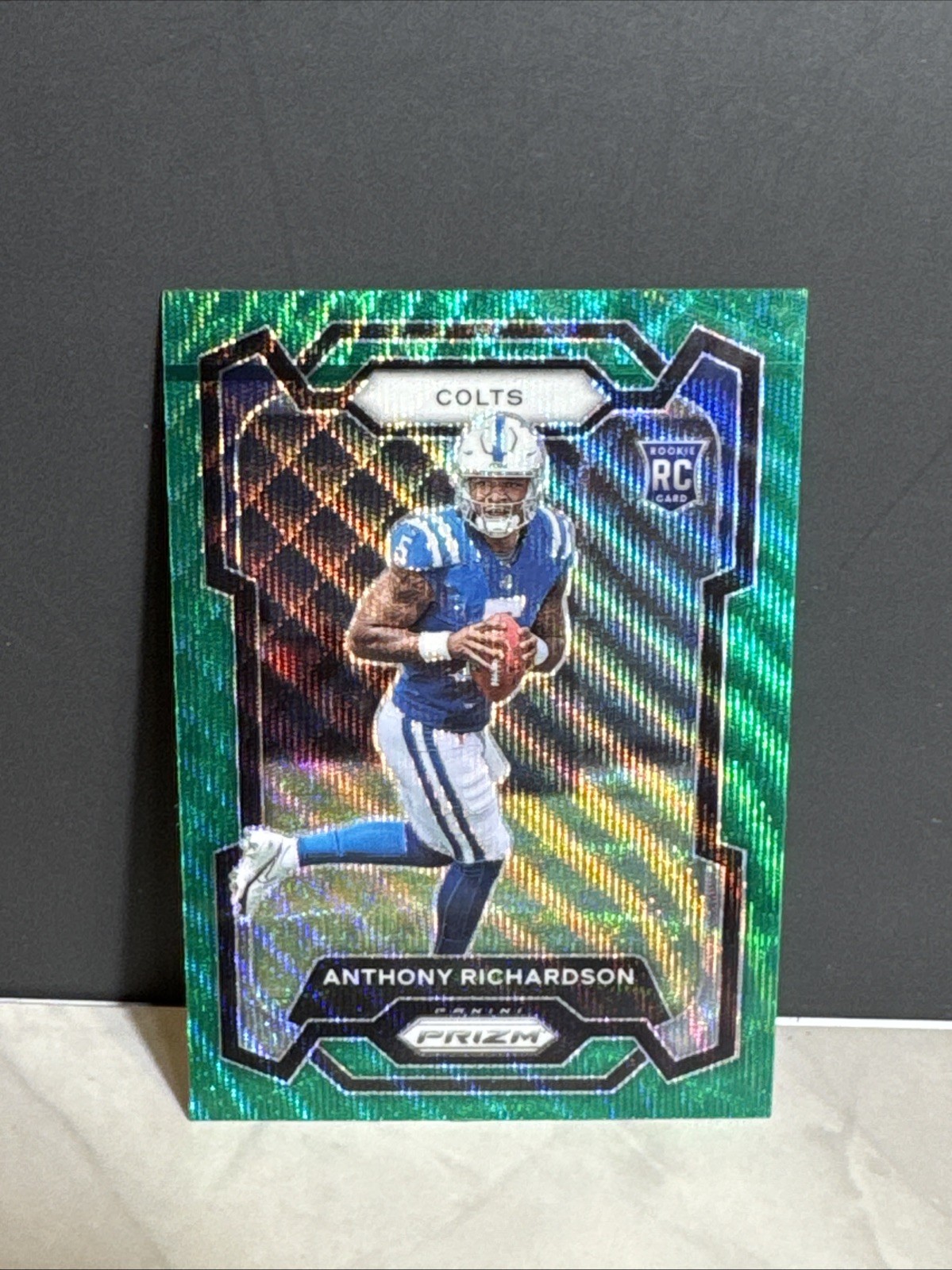 2023 Prizm Anthony Richardson RC Green Wave Rookie #343 Colts