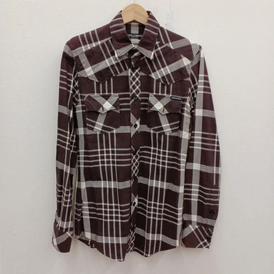 Dolce & GABBANA Check Shirt Brown X White Used - Image 1 of 4