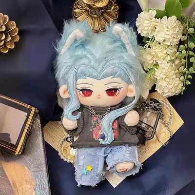 Anime Genshin Impact II Dottore 20cm Plush Doll Dress up Toy Gift Plushie