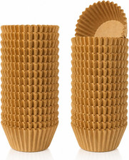 500 Count Natural Non-Stick Cupcake Liners, Food-Grade Parchment Muffin Liners