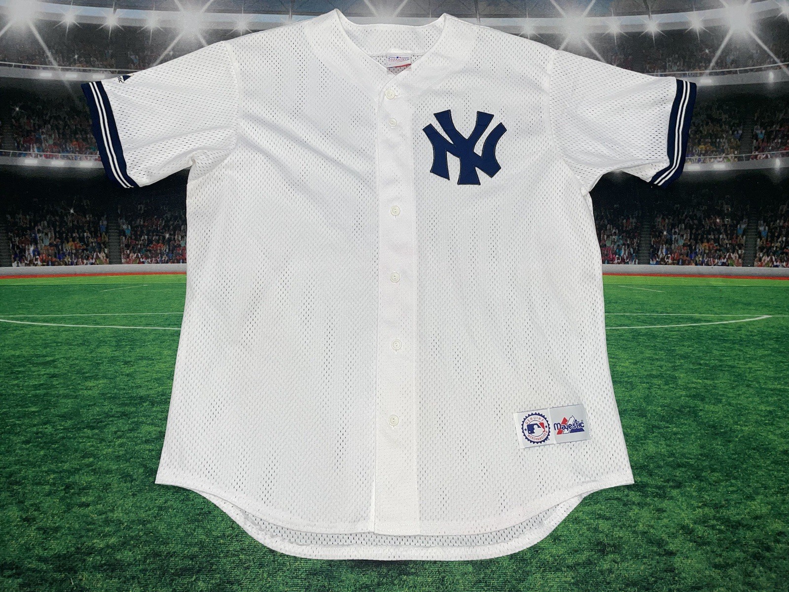 New York Yankees Vintage 90's Majestic Made In USA Jersey Sz Large Used