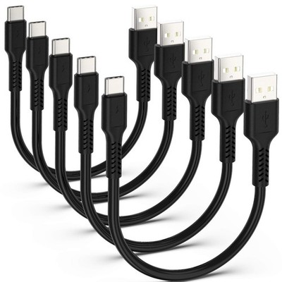 ADILIFT USB C Kabel kurz [5er Pack 20cm], 3A Typ C schnell 20cm, schwarz 
