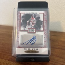 2021 Sage Premier Draft - Autographs Mark Webb #A70 Red (AU, RC)
