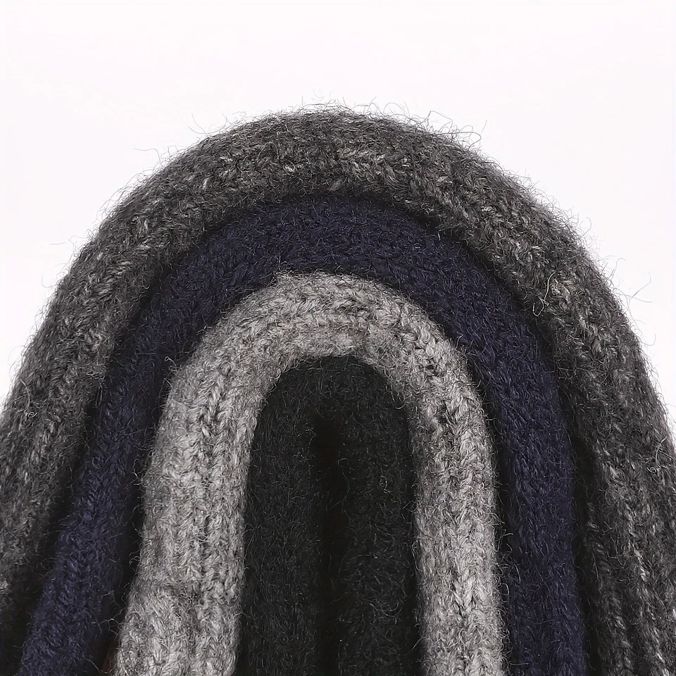 Hombres Mujeres Invierno Nieve Guantes A Prueba de Viento Cálidos Gruesos Tejido Aislamiento Térmico Regalo Foto 3 de 4