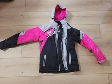 Castle X Code Women's Snowmobile Jacket - Pink Glo/Silver/Charcoal Size Small
